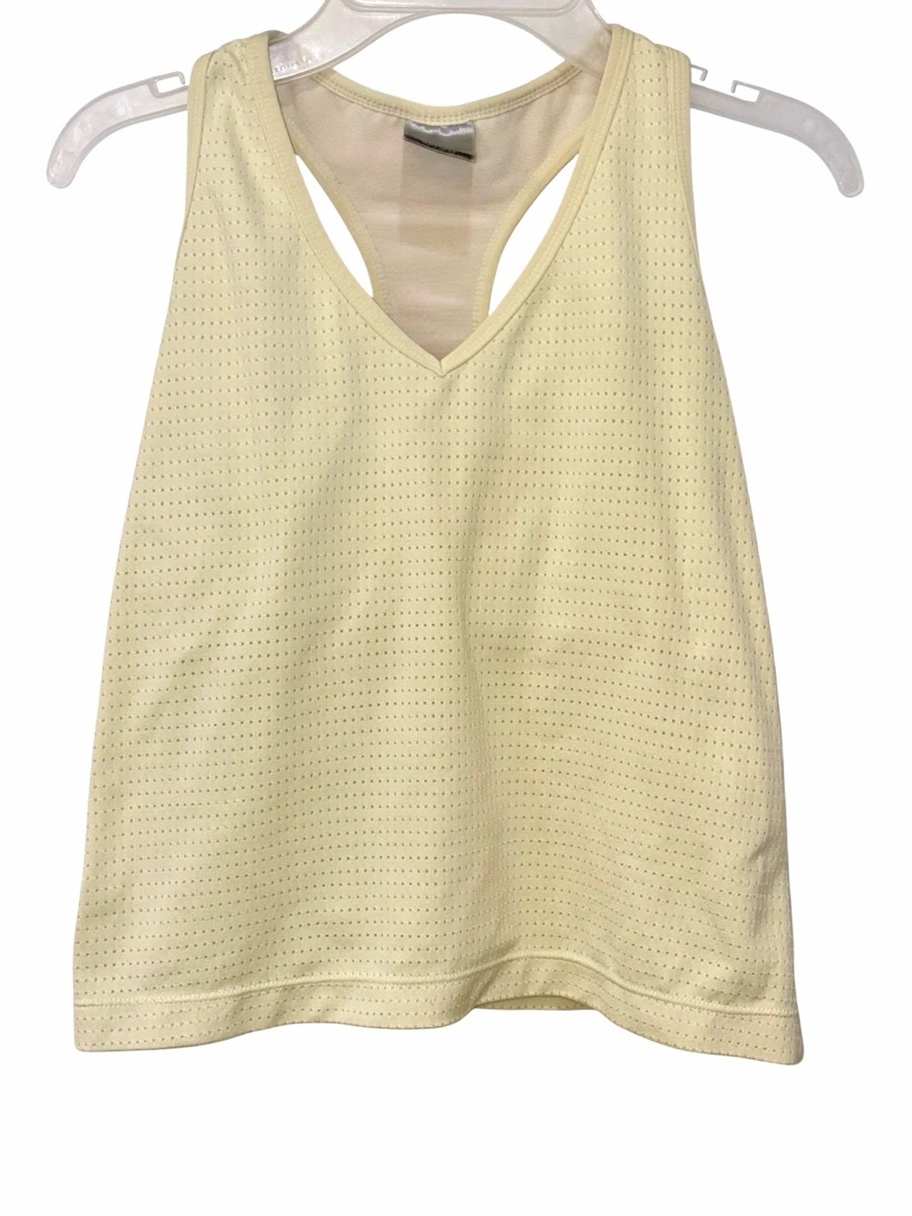 Nike Dri-FIT Pale Yellow Racerback Tank Size L
